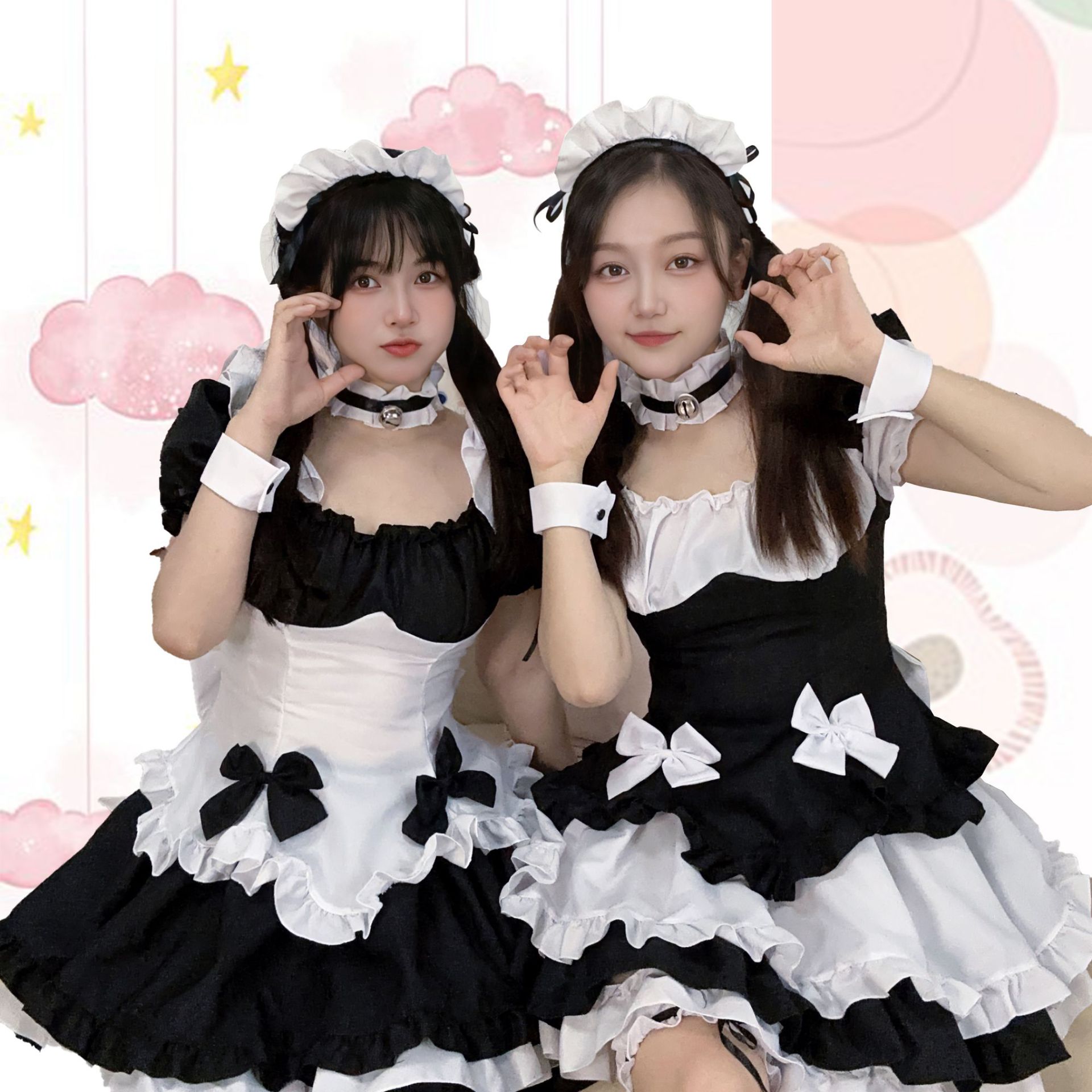 奇迹暖暖环游世界lolita公主可爱套装cosplay黑白巧克力女仆装