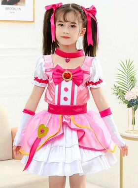 小伶魔法世界变身裙子欧若拉公主服小玲同款连衣裙儿童cos服装
