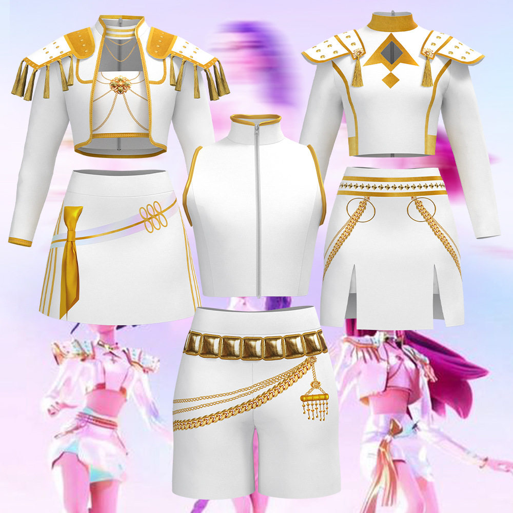 K-POP猎魔女团动漫流行歌手佐伊鲁米拉恶魔猎人女童cosplay表演服