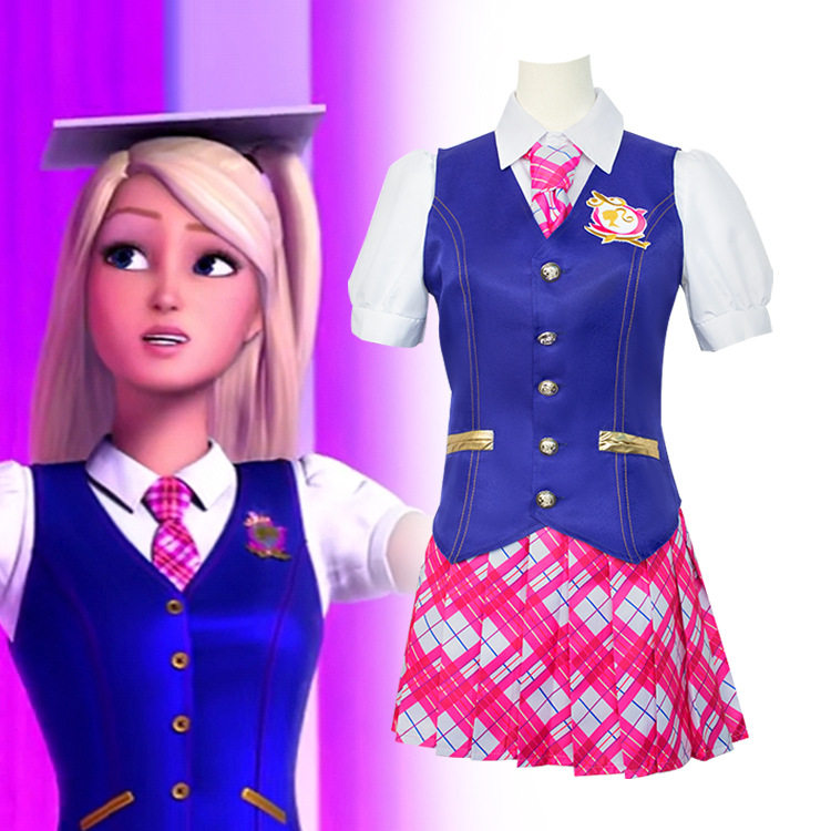 德兰西cos服芭比之魅力公主学院同款衣服校服cosplay角色扮演女装