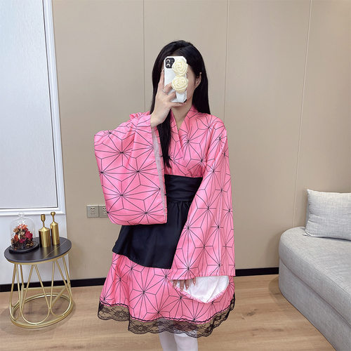 万圣节鬼灭之刃cos服鬼杀队灶门炭治郎祢豆子cospaly动漫服女装