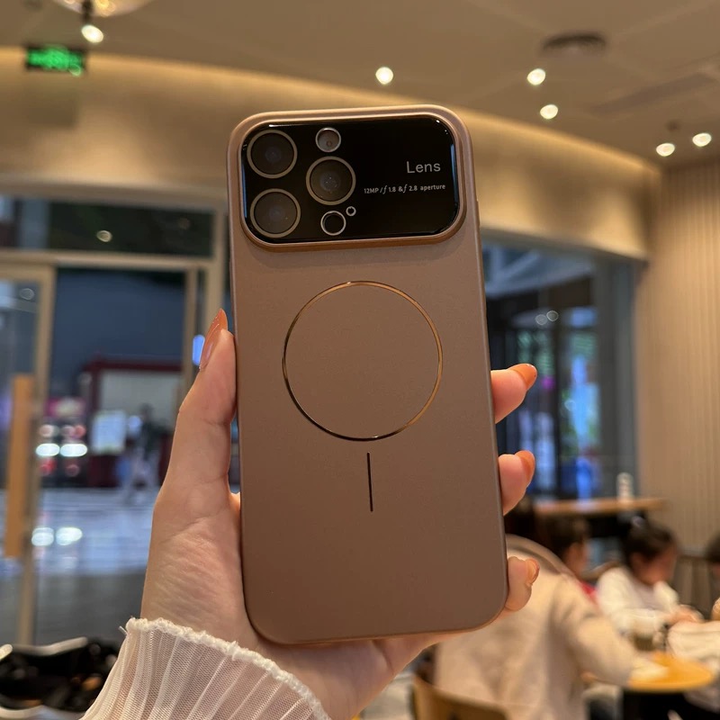 磁吸充电大视窗适用苹果16手机壳iphone15promax新款14pro超薄散热全包防摔16plus自带镜头膜13情侣12高级感