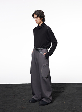 芸蚁 定织木代尔撞线春夏男女小高领长袖上衣 ALVNG AR ANTS