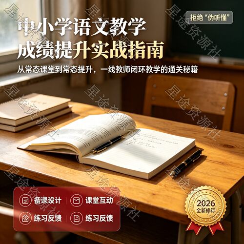 中小学语文教学成绩提升实战指南 课堂互动资料教师备课课程