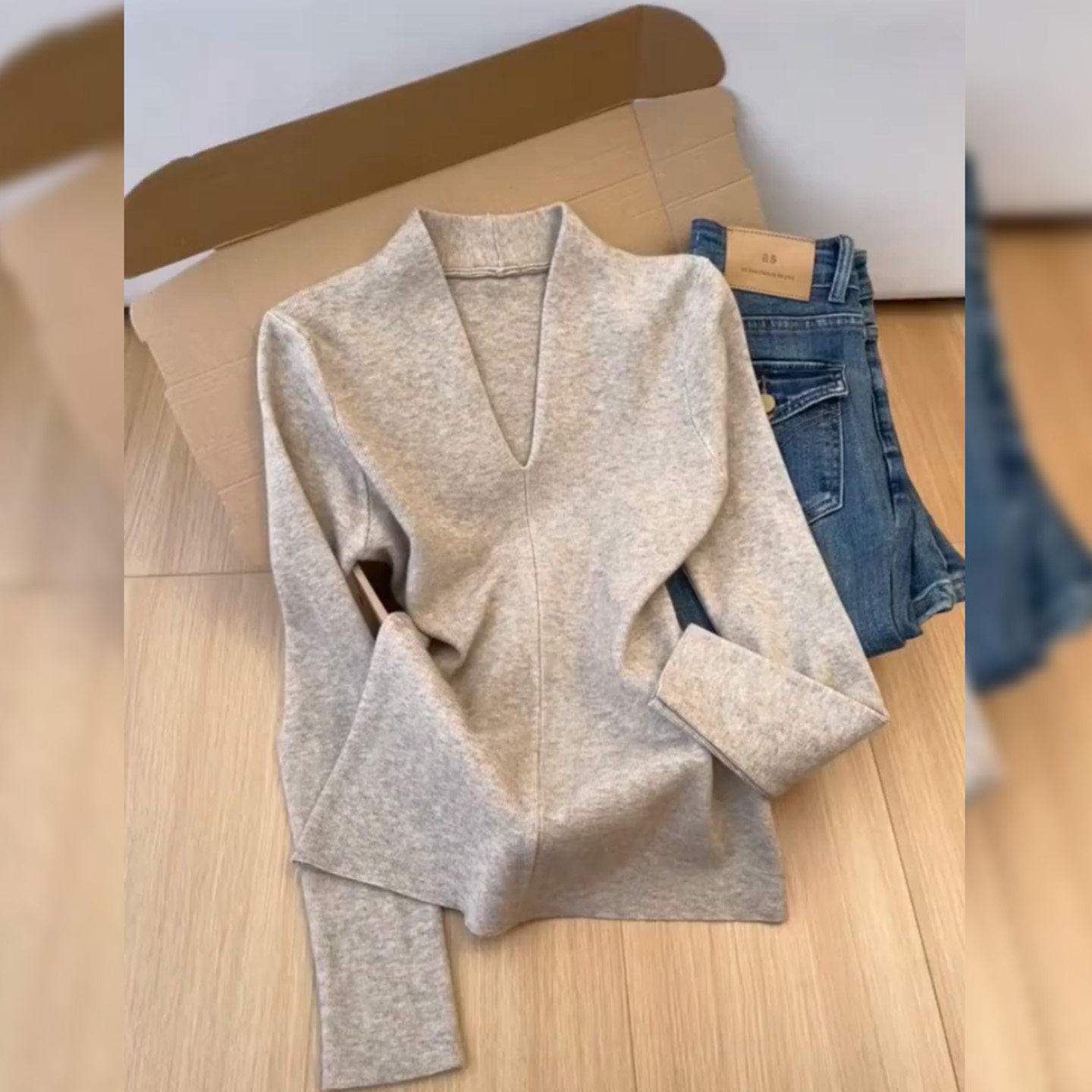 V领长袖针织打底衫女内搭2026春季新款气质套头修身显瘦减龄上衣,个性定制/设计服务/DIY,棉服工装,淘宝优惠券,粉丝福利购,淘宝优惠卷