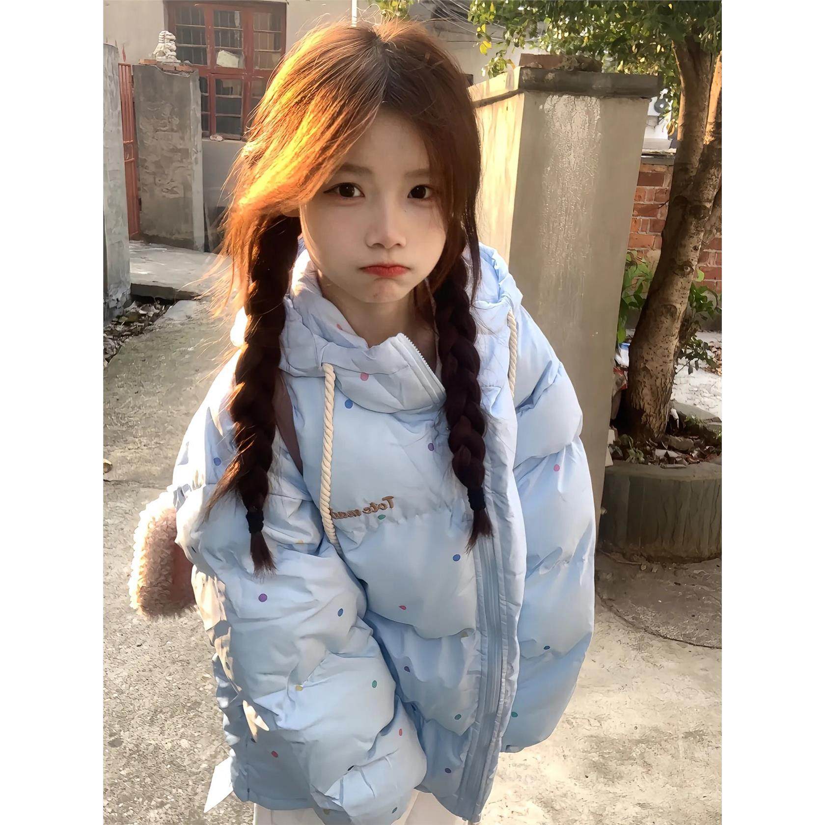 冬季棉衣棉服女款2025新款波点超好看加厚保暖小个子学生棉袄外套,个性定制/设计服务/DIY,棉服工装,淘宝优惠券,粉丝福利购,淘宝优惠卷