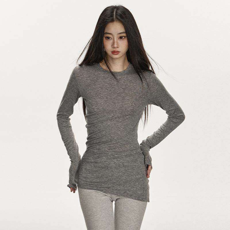 anna aneae方圆同款天丝羊毛针织打底衫女春秋内搭修身长袖t恤女,个性定制/设计服务/DIY,棉服工装,淘宝优惠券,粉丝福利购,淘宝优惠卷