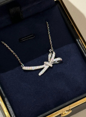 法国Gentle Motto法式轻奢时尚蝴蝶结项链女百搭气质潮流高级感