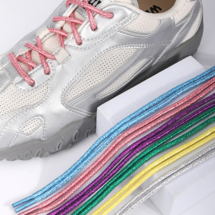 日本TopWhit珠光彩色鞋带适配AJ1小白鞋空军一号AF1马卡龙颜色