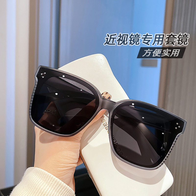 法国Gentle Motto时尚套镜近视眼镜专用偏光镜太阳镜男士大框