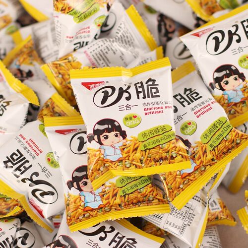 五味园pk脆三合一薯条500g虾条