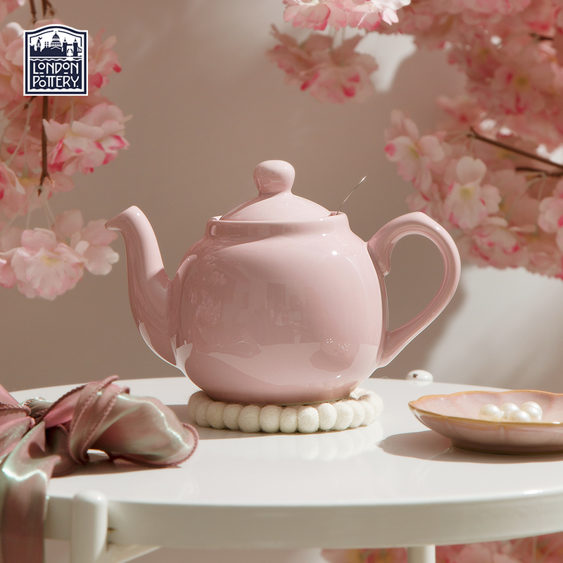 浪漫樱花粉陶瓷壶LondonPottery