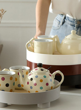 London Pottery 英式田园进口陶瓷茶壶北欧轻奢带滤网下午茶套装