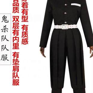 鬼灭之刃时透无一郎cos服成人和服恋雪扮演黑色忍者月福冈羽织魔