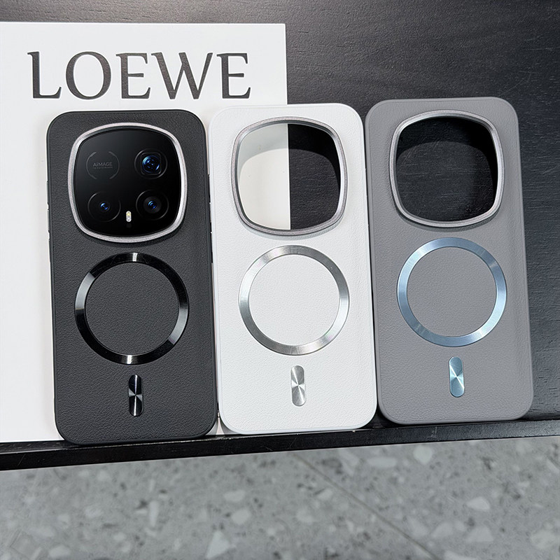 高级磁吸环适用荣耀magic8RSR保时捷手机壳皮纹magic8rsr保护套全包防摔高档磁吸magic7RSR简约创意磁吸质感