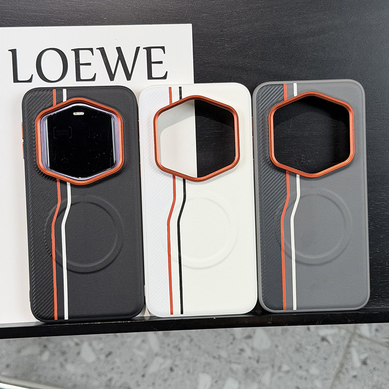 高级五拼拼色适用荣耀magic7RSR保时捷手机壳皮纹magic7rsr保护套全包防摔硅胶软边magic7保时捷高档磁吸简约