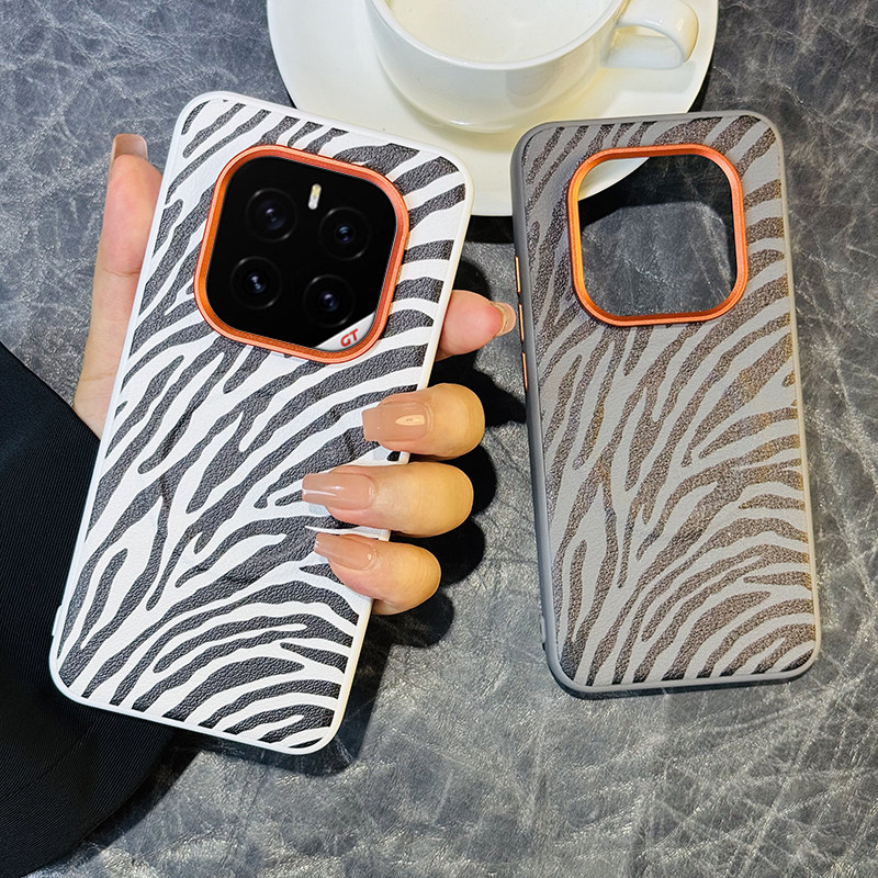 高级黑白斑马纹适用荣耀GTPRO手机壳皮纹荣耀gtpro保护套全包防摔高档磁吸GTPRO防摔个性创意