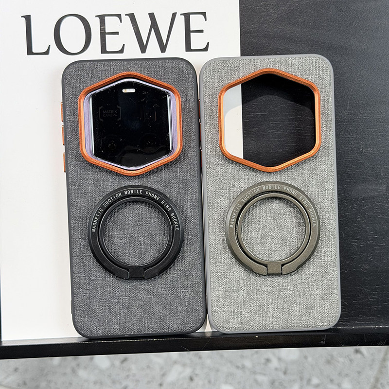 磁吸指环支架适用荣耀magic7rsr保时捷手机壳布纹magic7RSR保护套全包防摔高档布纹高级磁吸男女便携支架