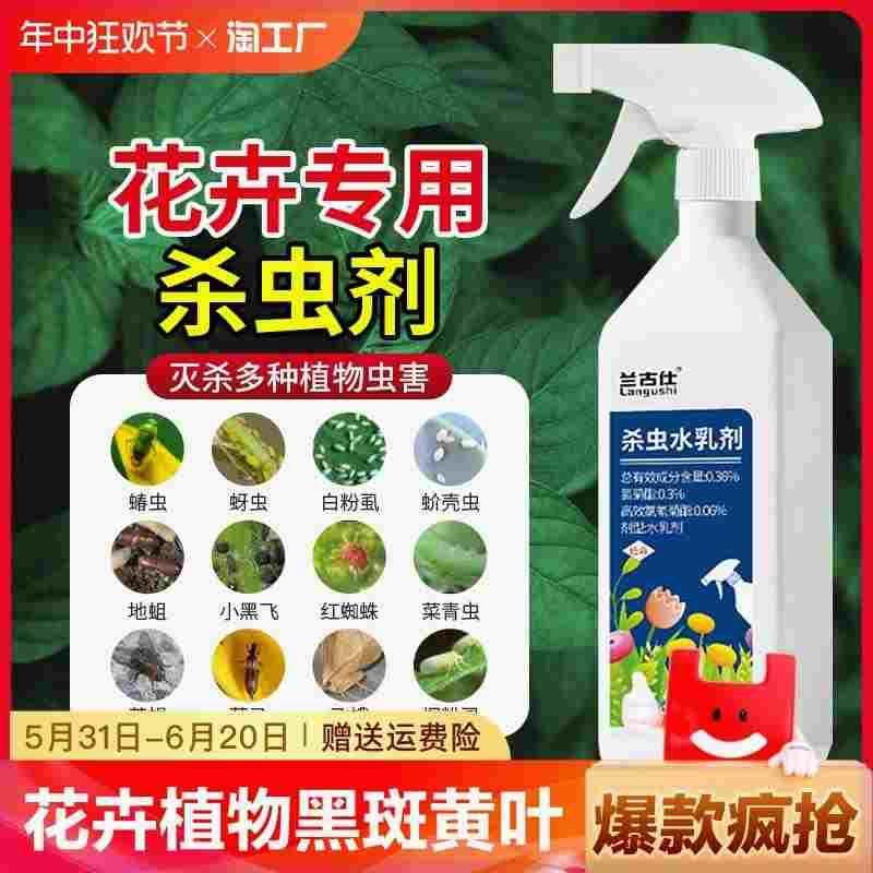 杀虫药花卉植物杀虫剂花草蚜虫月季花病虫害室内花喷雾除虫剂专用