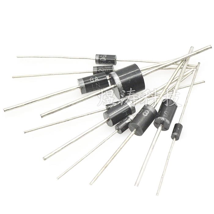 直插 SB/SR2100 SR3100 SR5150 SR5200 DO-27 肖特基二极管