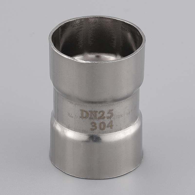 普通管件等径焊接直接304薄壁不锈钢水管承口接头承插式316穿线管