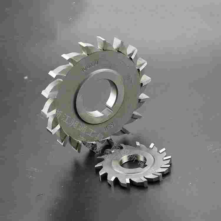 升雨工具超硬6542高速钢直齿HSS三面刃铣刀白钢锯片圆盘40-63mm