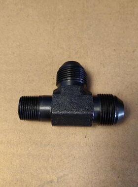 三通侧面zg3/8-转两端M22*1.5D型扩口液压高压铁接头发黑032222