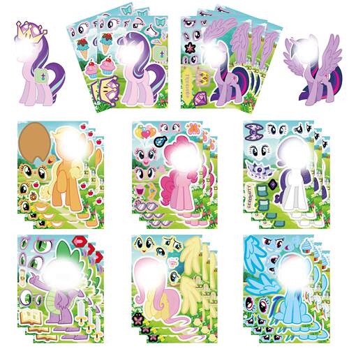 小马拼图贴纸云宝Pony