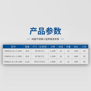 定制鸣固不锈钢污水泵220V泥浆泵泥沙泵化粪池抽粪高扬程排污泵11