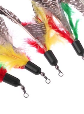 5PCS Handmade Natural Feather Toy Da Bird Refills Interactiv