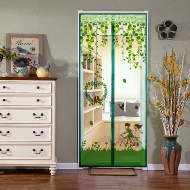 1PC Hands-free Magnetic Mosquito Net Door Screen Mesh Automa