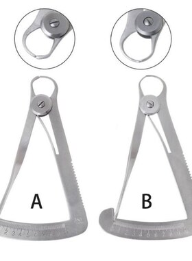 2 Styles 0-10mm Dental Gauge Caliper Dentist Tools Dental Ca