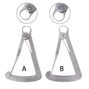 2 Styles 0-10mm Dental Gauge Caliper Dentist Tools Dental Ca