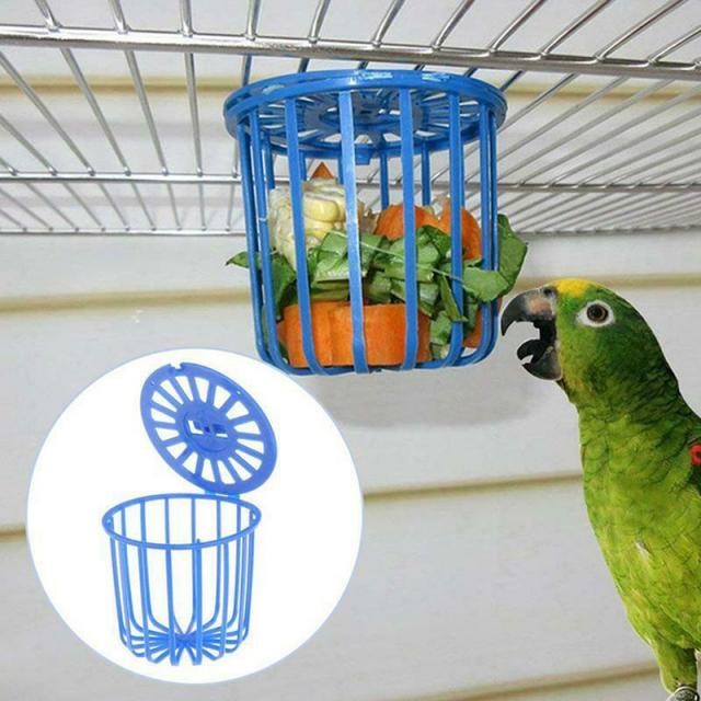Bird Parrot Feeder Cage Fruit Vegetable Holder Cage Accessor