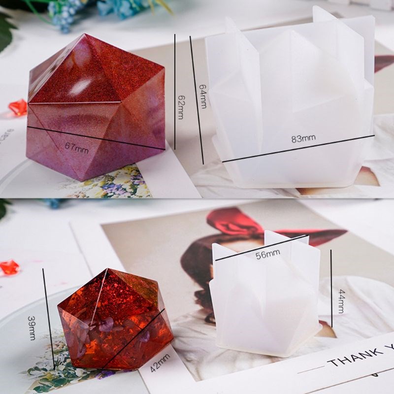 New Crystal Epoxy Mold Desktop Table Decoration Jewelry Larg