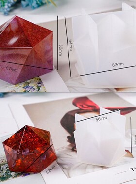 New Crystal Epoxy Mold Desktop Table Decoration Jewelry Larg