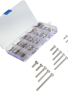 Suleve MXSS2 300Pcs M2/M2.5/M3 Stainless Steel Hex Socket Ca