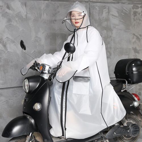 2021 EVA Waterproof Long Raincoat Women Men Rain Coat Zipper