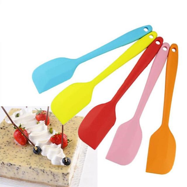Large Size 26cm Long Handle Silicone Cream Cake Spatula Mixi