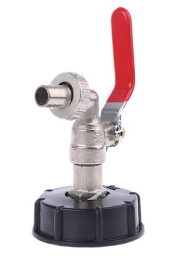 IBC Tank Adapter TANK DRAIN ADAPTER S60X6 To Brass Garden Ta