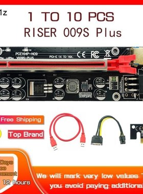 1-10PCS PCIE Riser 009S Plus Gold USB 3.0 PCI E Cabo Riser P