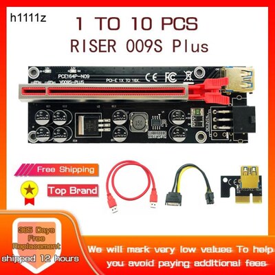 1-10PCS PCIE Riser 009S Plus Gold USB 3.0 PCI E Cabo Riser P