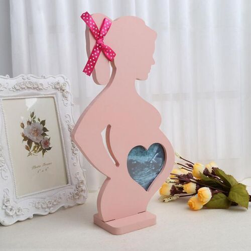 Wooden Photo Picture Frame Pregnant Women Mom Wedding Couple