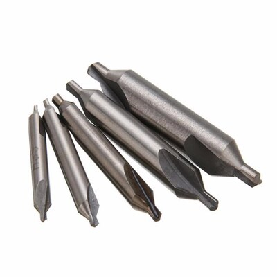 5Pcs/lot Combined Center Drills Bits Set 60 Degree HSS Count