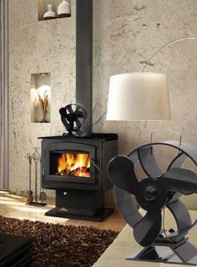 3 Blade Heat Powered Stove Fan 适用于 Wood Fireplace Log Bur