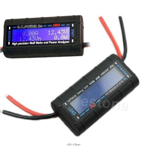 2018 G.T.POWER RC 130A Watt Meter and Power Analyzer High Pr