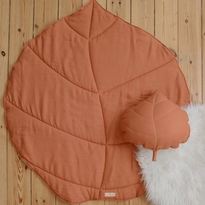 140x115 CM Newborn Baby Cotton Crawling Carpet Blanket Leave