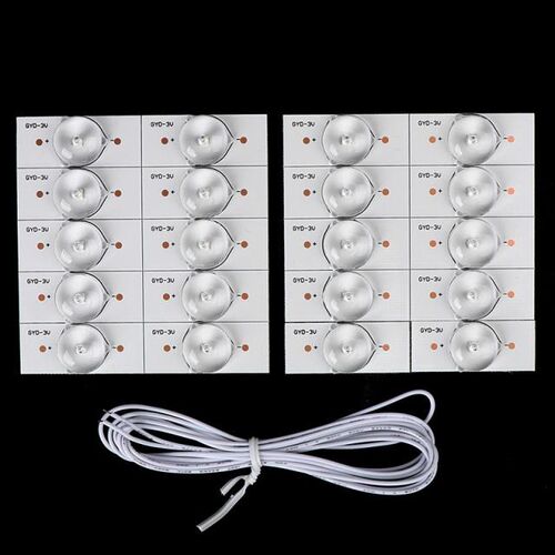 20Pcs 3V SMD Lamp Beads with Optical Lens Fliter 适用于 32-6