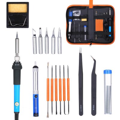 Electric Soldering Iron Kit 60W Adjustable Temperature Weldi