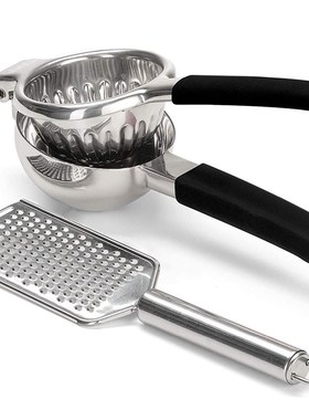 Lemon Squeezer Stainless Steel + Grater Citrus Squeezer And